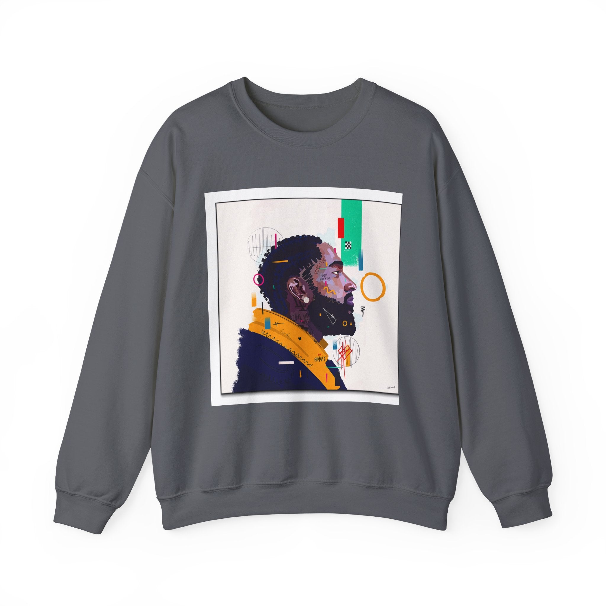 Artistic Unisex Crewneck Sweatshirt, Cozy Gift for Artsy Friends, Trendy Streetwear, Chill Vibes, Unique Fashion Statement, Everyday Comfort