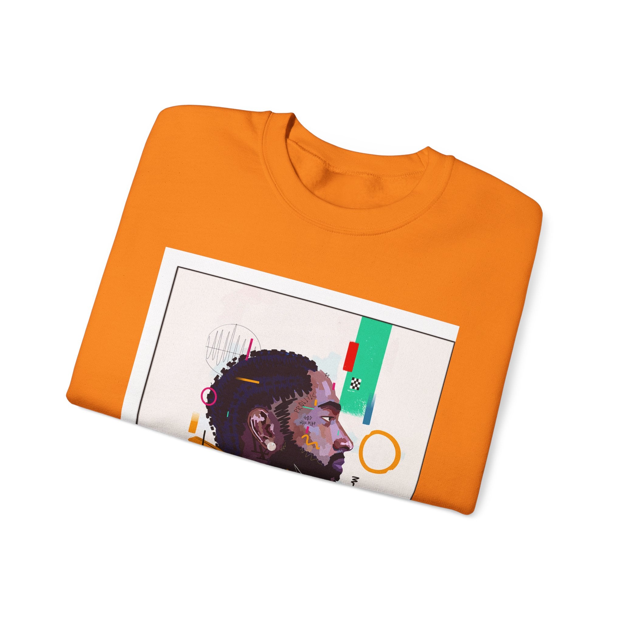 Artistic Unisex Crewneck Sweatshirt, Cozy Gift for Artsy Friends, Trendy Streetwear, Chill Vibes, Unique Fashion Statement, Everyday Comfort