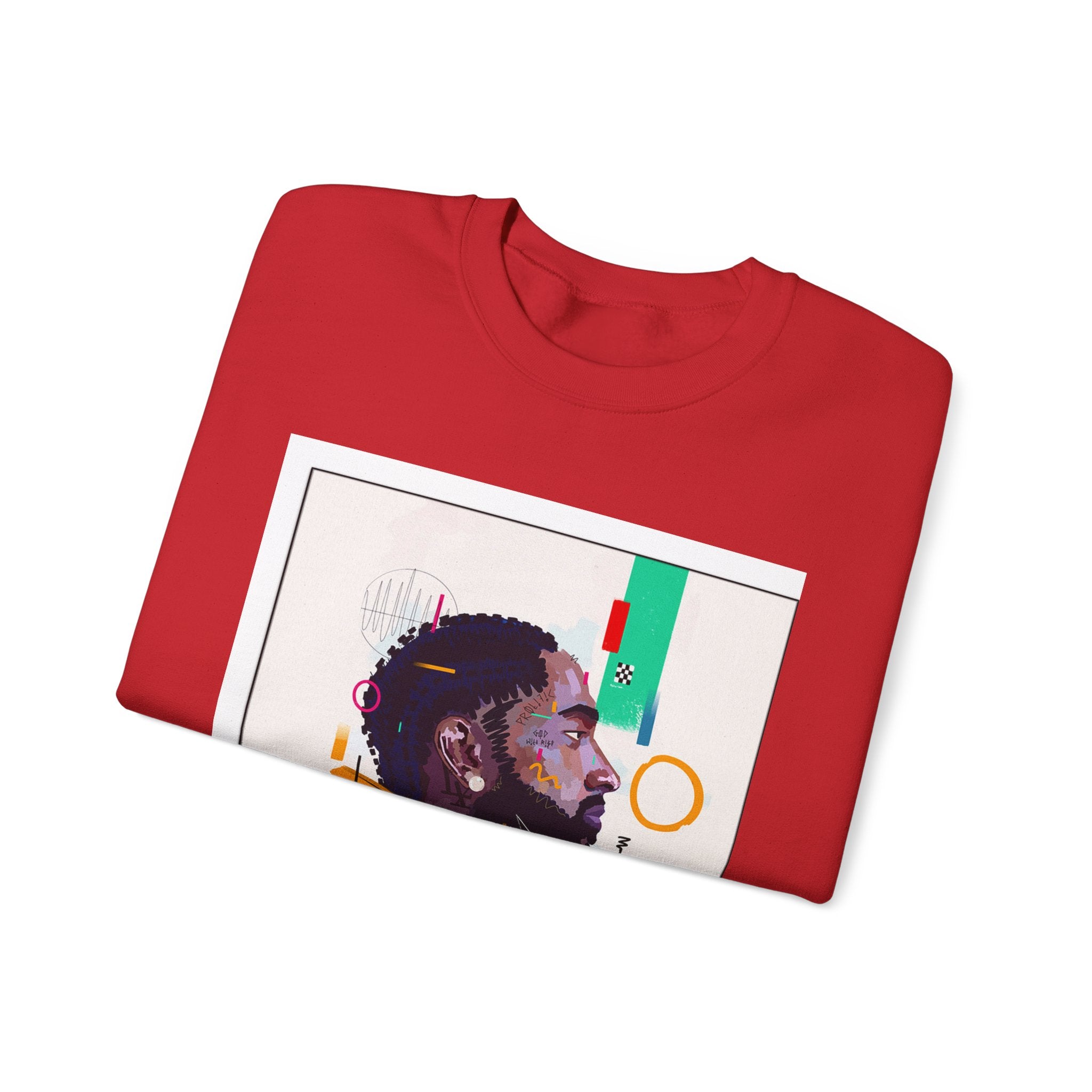 Artistic Unisex Crewneck Sweatshirt, Cozy Gift for Artsy Friends, Trendy Streetwear, Chill Vibes, Unique Fashion Statement, Everyday Comfort