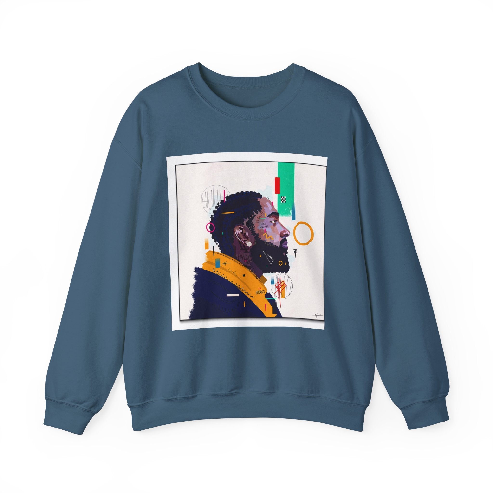 Artistic Unisex Crewneck Sweatshirt, Cozy Gift for Artsy Friends, Trendy Streetwear, Chill Vibes, Unique Fashion Statement, Everyday Comfort