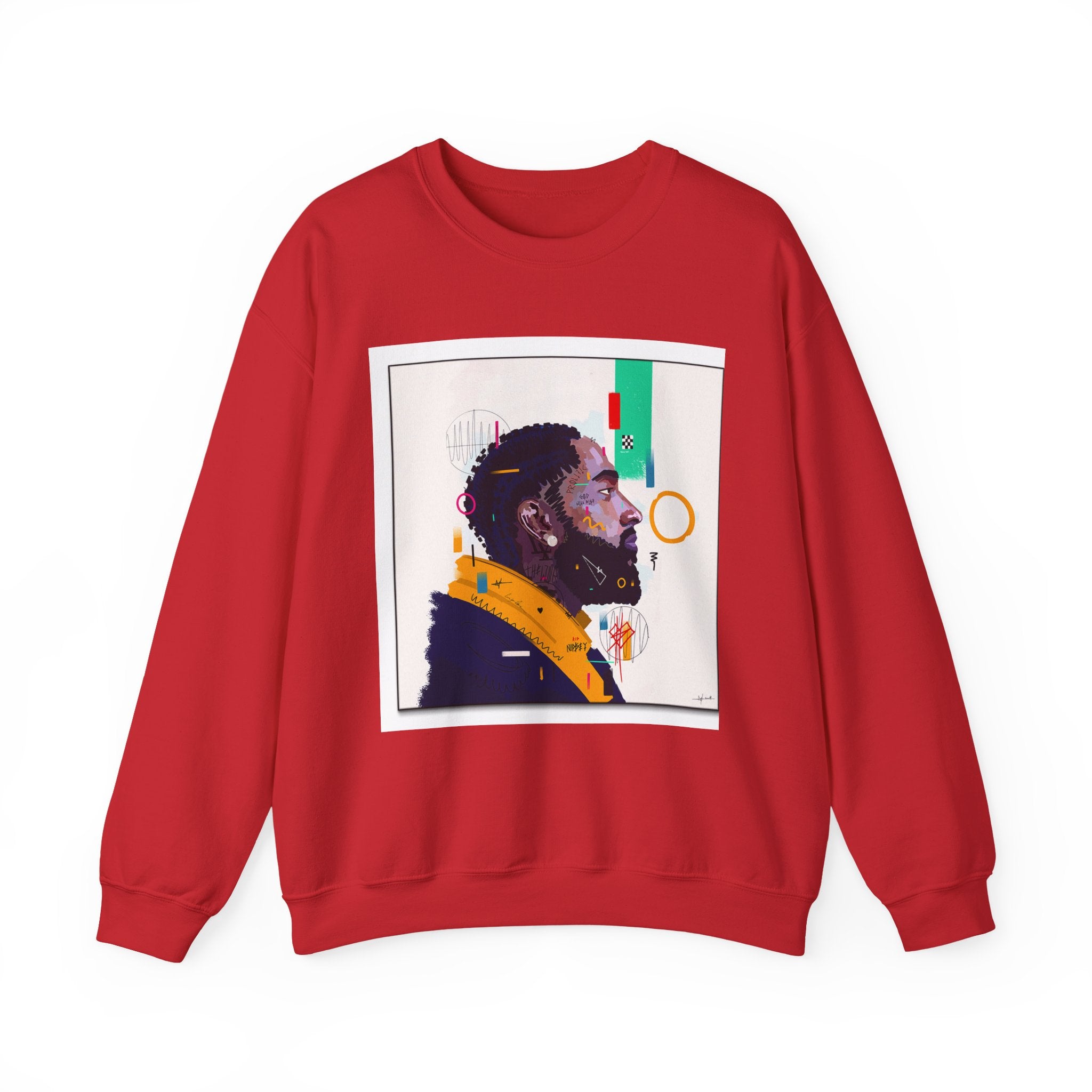 Artistic Unisex Crewneck Sweatshirt, Cozy Gift for Artsy Friends, Trendy Streetwear, Chill Vibes, Unique Fashion Statement, Everyday Comfort