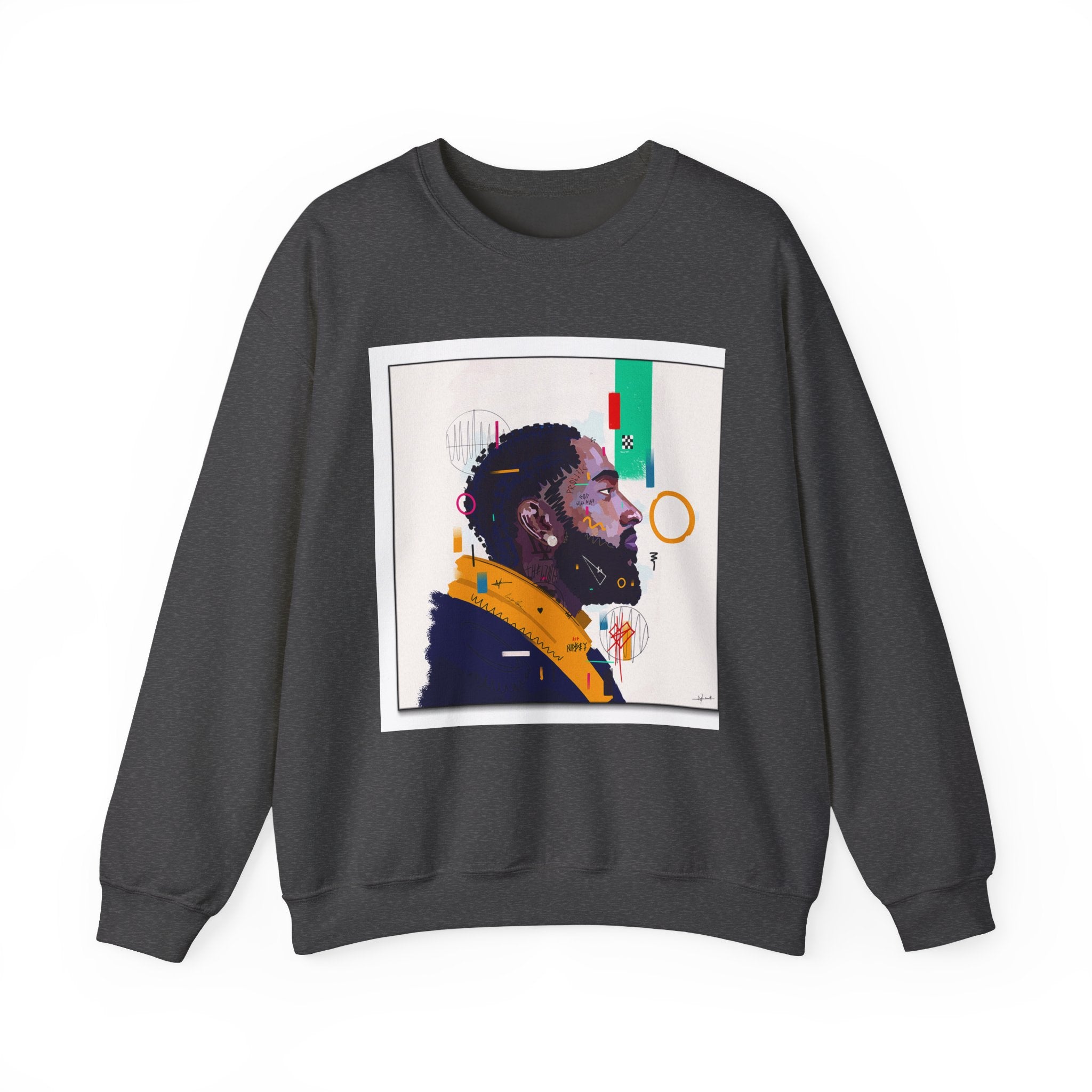 Artistic Unisex Crewneck Sweatshirt, Cozy Gift for Artsy Friends, Trendy Streetwear, Chill Vibes, Unique Fashion Statement, Everyday Comfort