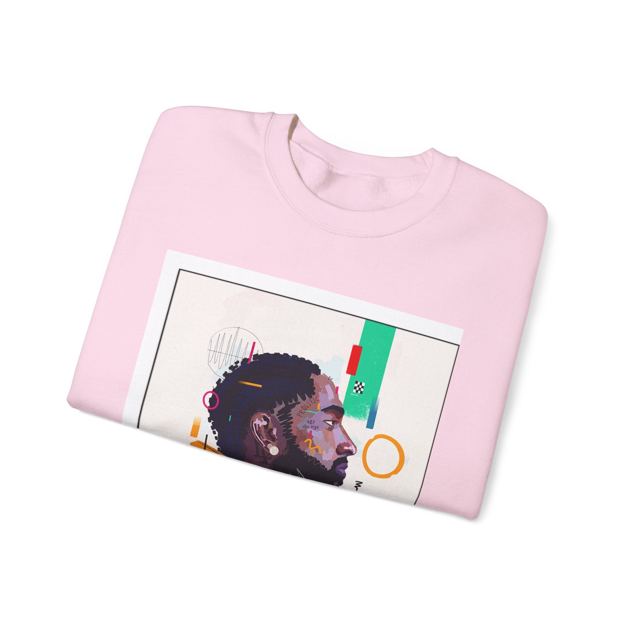 Artistic Unisex Crewneck Sweatshirt, Cozy Gift for Artsy Friends, Trendy Streetwear, Chill Vibes, Unique Fashion Statement, Everyday Comfort